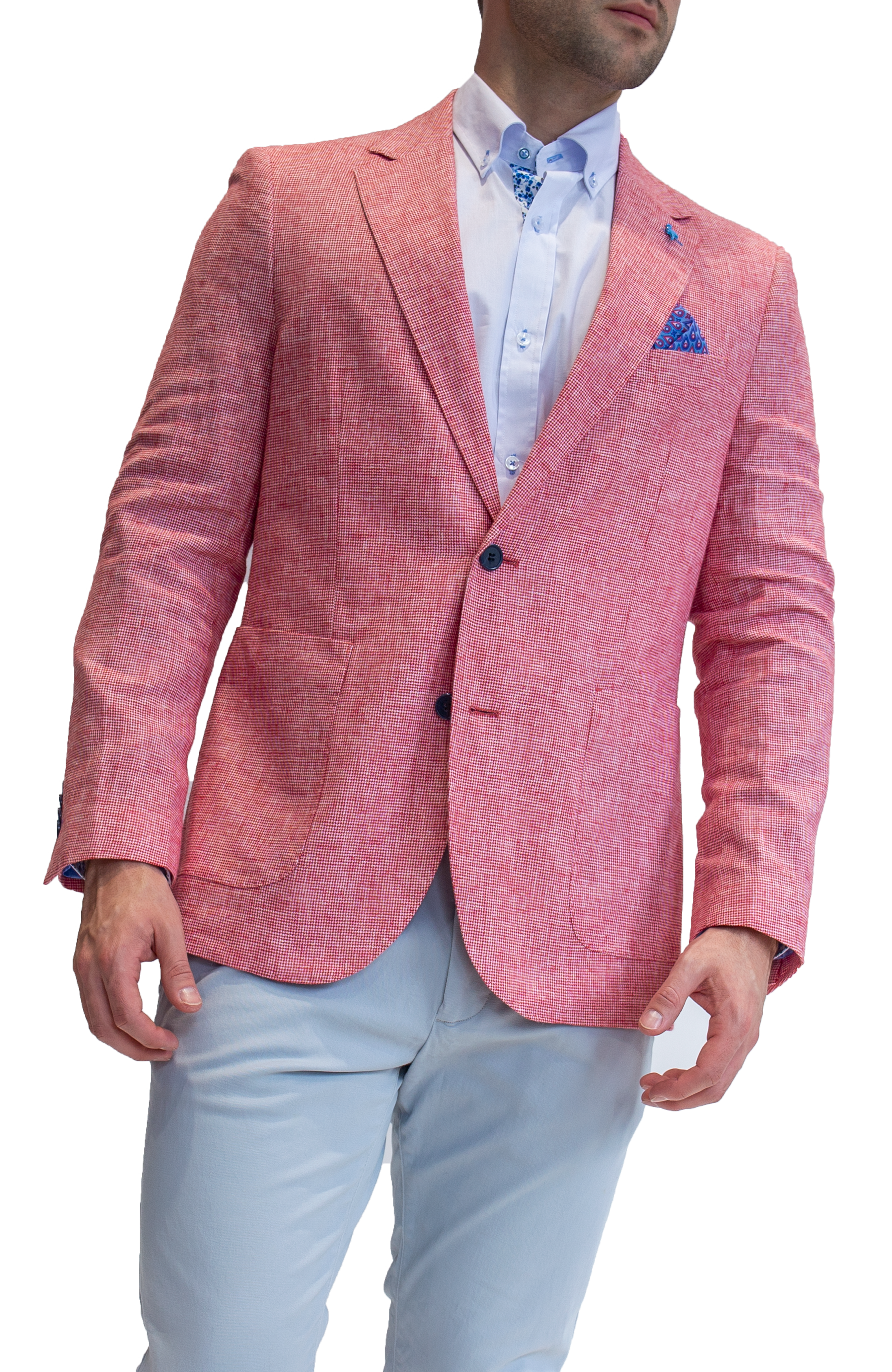 Red linen 2025 sport coat