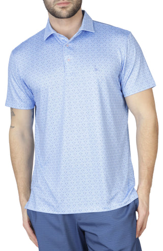Golf Club Print Performance Polo