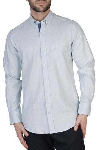 Solid Linen Long Sleeve Shirt