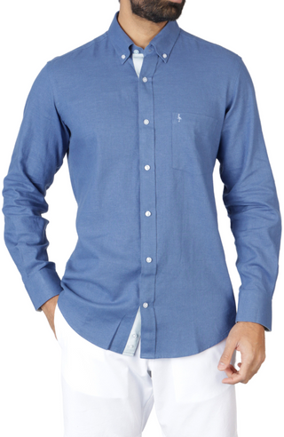 Solid Linen Long Sleeve Shirt