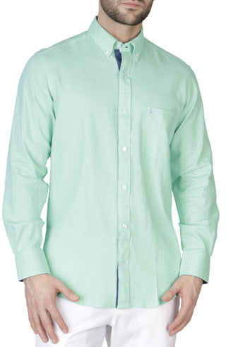 Solid Linen Long Sleeve Shirt