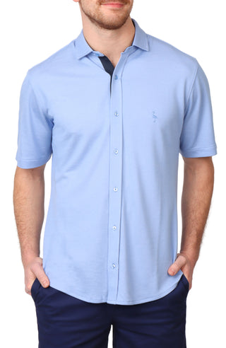 Solid Modal Short Sleeve Shirt