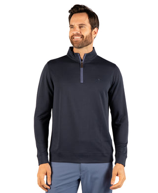 Modal Quarter Zip With Contrast Tipping