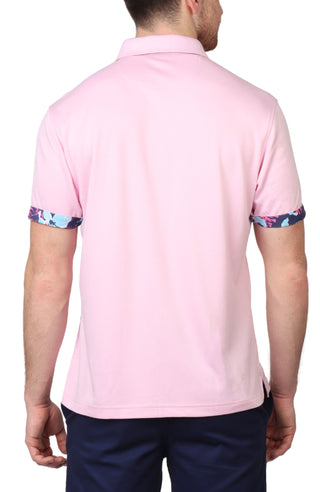 Tropical Contrast Modal Pique Polo