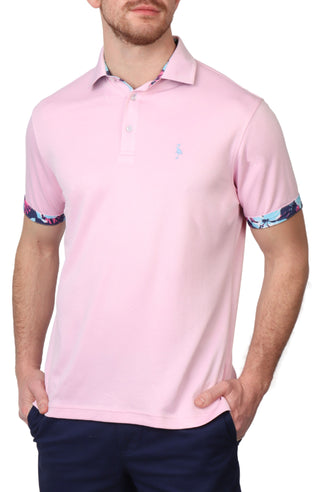 Tropical Contrast Modal Pique Polo