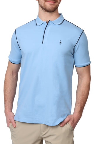 Interlock Contrast Tipping Polo