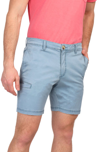 Pigment Dyed Cargo Pocket Shorts