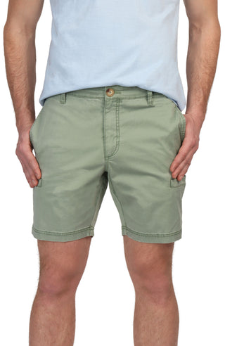 Pigment Dyed Cargo Pocket Shorts
