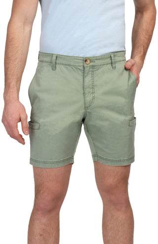 Pigment Dyed Cargo Pocket Shorts