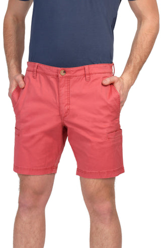 Pigment Dyed Cargo Pocket Shorts