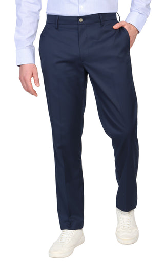 Midnight Blue Tailored Stretch Pants