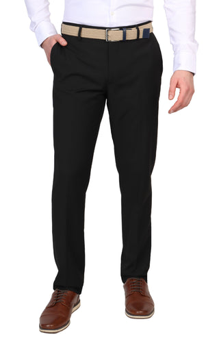 Jet Black Tailored Stretch Pants