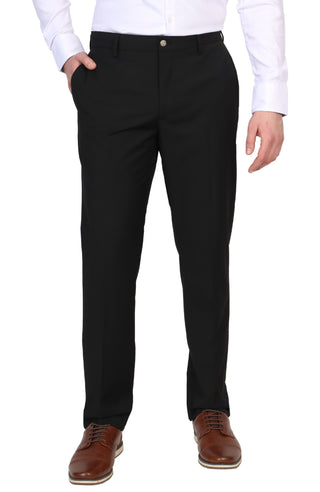 Jet Black Tailored Stretch Pants