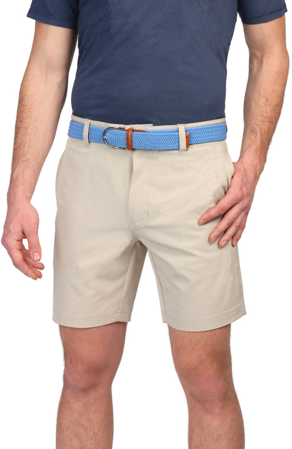 Melange Tonal Performance Golf Shorts