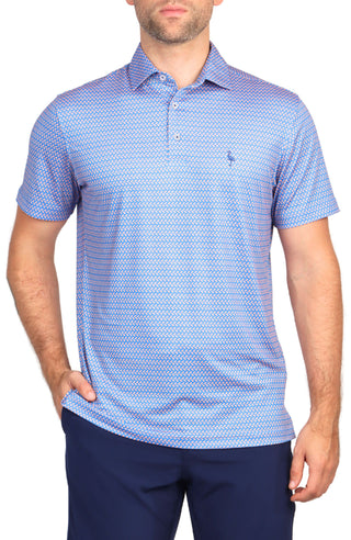 Orange Slice Print Performance Polo