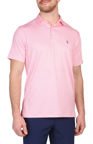 Mini Geo Print Performance Polo