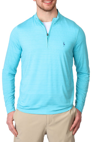 Yarn Dye Stripe Performance Quarter-Zip