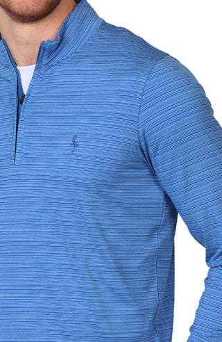 Yarn Dye Stripe Performance Quarter-Zip