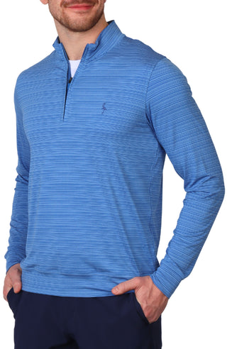 Yarn Dye Stripe Performance Quarter-Zip