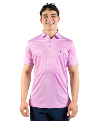 Honeycomb Jacquard Textured Performance Polo