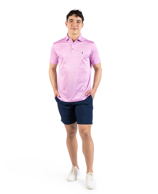 Honeycomb Jacquard Textured Performance Polo