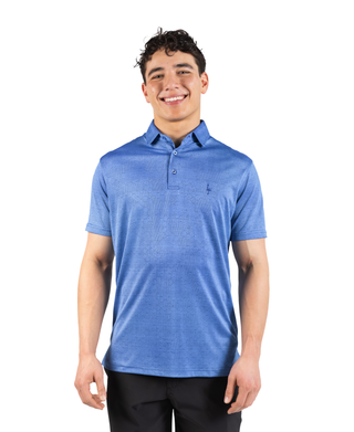Honeycomb Jacquard Textured Performance Polo