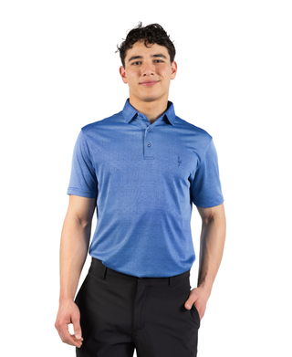 Honeycomb Jacquard Textured Performance Polo