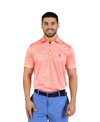 Honeycomb Jacquard Textured Performance Polo