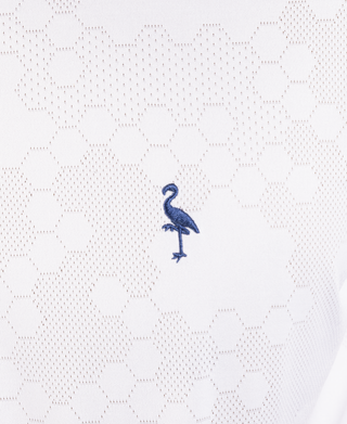 Honeycomb Jacquard Textured Performance Polo