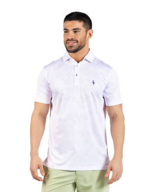 Honeycomb Jacquard Textured Performance Polo