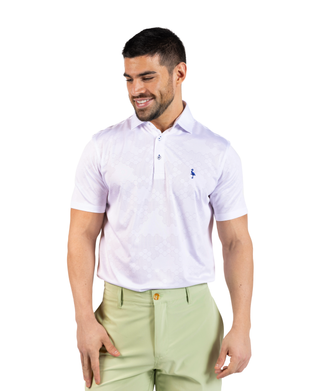 Honeycomb Jacquard Textured Performance Polo