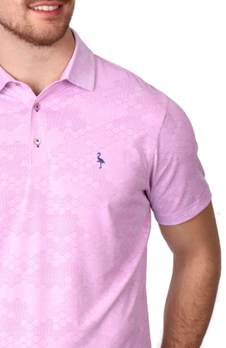 Honeycomb Textured Performance Polo