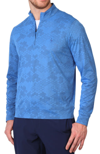 Honeycomb Textured Performance Quarter-Zip