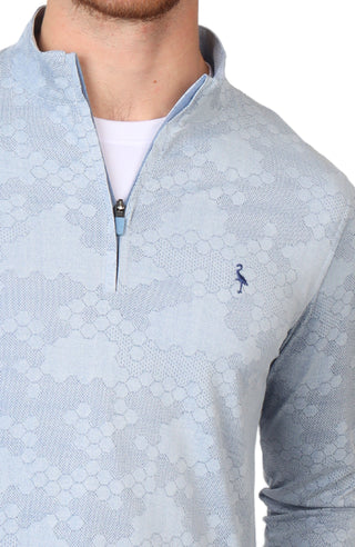 Honeycomb Textured Performance Quarter-Zip