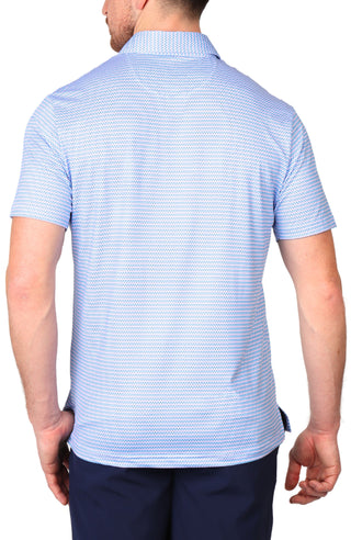 Triton Stripe Print Performance Polo