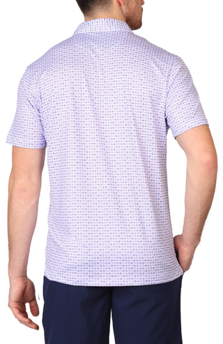 Nested Diamond Print Performance Polo