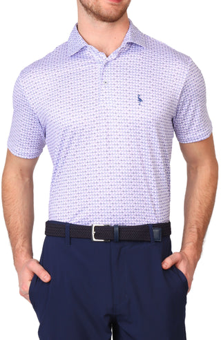 Nested Diamond Print Performance Polo