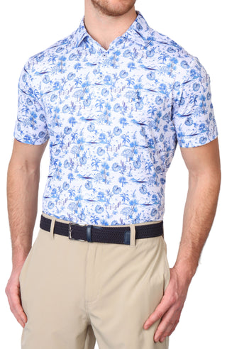 Vacation Time! Print Performance Polo