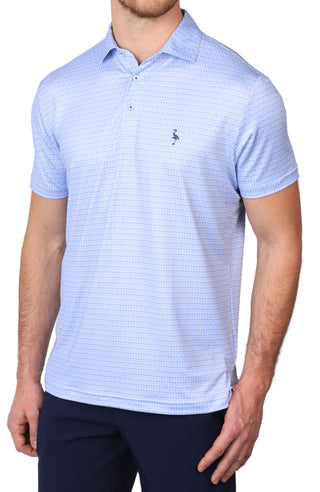 Airplane Print Performance Polo