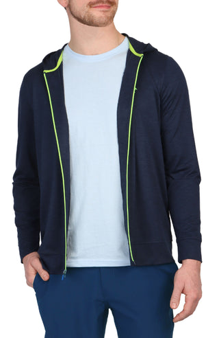 Lightweight Mesh Performance Zip Up Hoodie