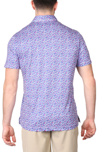 Bowling Pins Printed Performance Polo