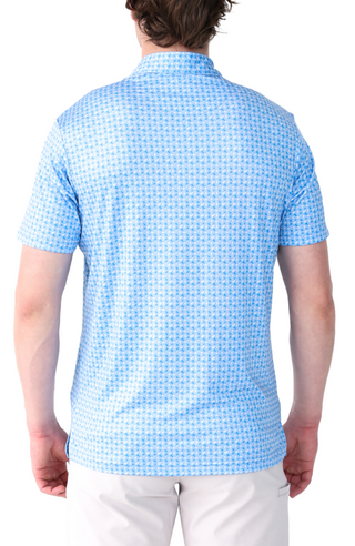 Badminton Print Performance Polo