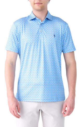 Badminton Print Performance Polo