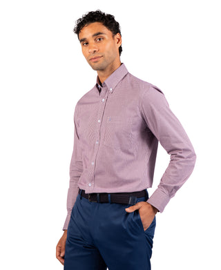 Signature Micro Gingham Long Sleeve Shirt