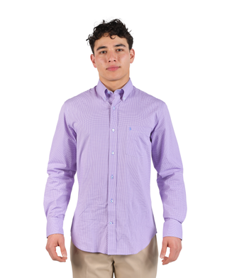 Signature Micro Gingham Long Sleeve Shirt