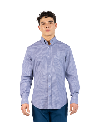Signature Micro Gingham Long Sleeve Shirt