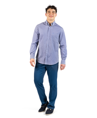 Signature Micro Gingham Long Sleeve Shirt