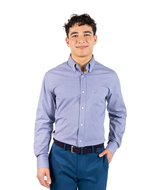 Signature Micro Gingham Long Sleeve Shirt