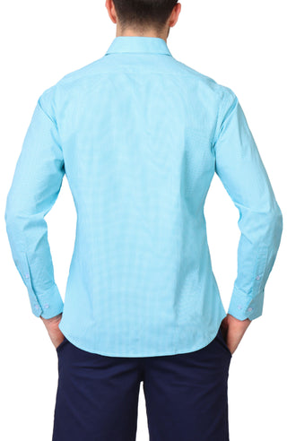 Signature Micro Gingham Long Sleeve Sport Shirt