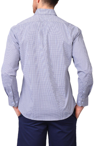 Signature Micro Gingham Long Sleeve Sport Shirt